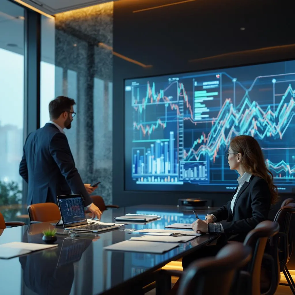 Equipo de consultores analizando estrategia de transformación digital